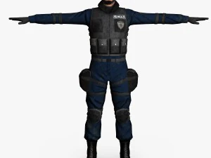 swat male 01 3D Model