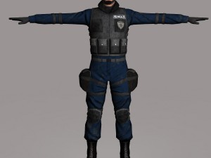 swat male 01 Modelo 3D