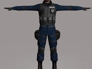 swat male 01 3D Model