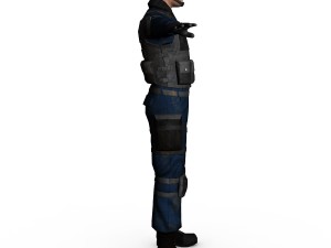 swat male 01 Modelo 3D