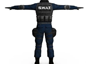 swat male 01 3D Model