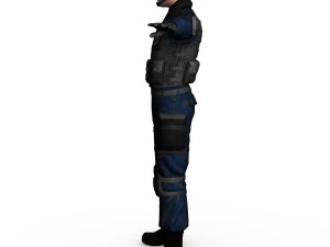 swat male 01 3D Model