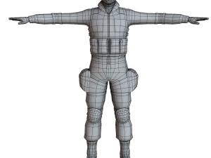 swat male 01 Modelo 3D