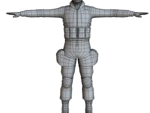 swat male 01 3D Model