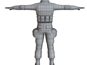 swat male 01 Modelo 3D