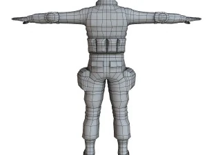 swat male 01 3D Model