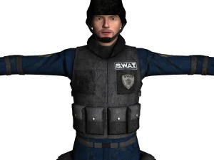 swat male 01 3D Model
