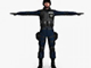 swat male 01 3D Model