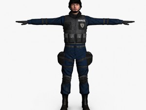 swat male 01 Modelo 3D