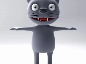 мультяшний кіт 3D Модель