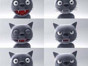 cartoon cat 3D Модель