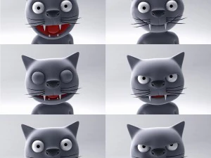 мультяшний кіт 3D Модель