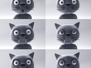 cartoon cat 3D Модель