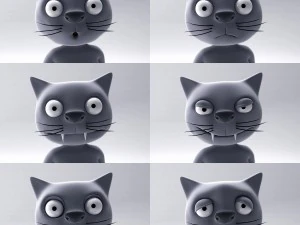 мультяшний кіт 3D Модель