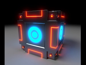 sci-fi cube model 3D Model