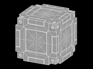 sci-fi cube model 3D Model