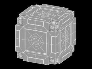 sci-fi cube model 3D Model