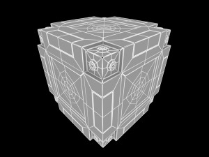 sci-fi cube model 3D Model