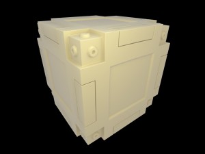 sci-fi cube model 3D Model