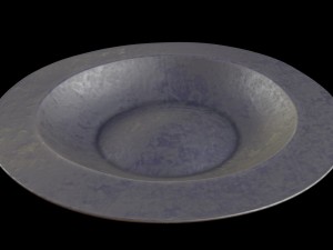 medieval-style plate - lowpoly game asset 3D 모델