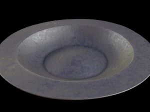 piatto in stile medievale - risorsa di gioco lowpoly Modello 3D