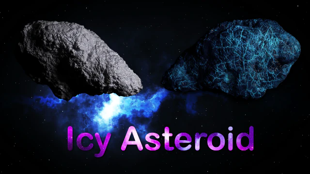 icy asteroid 3D Model .c4d .max .obj .3ds .fbx .stl .blend 