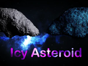 lodowa asteroida Model 3D