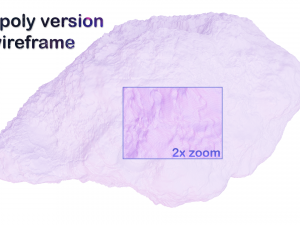 icy asteroid 3Dモデル