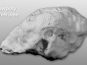 icy asteroid 3Dモデル