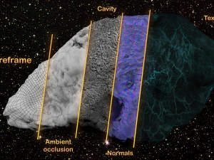 icy asteroid 3D Model