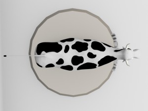 farm standing village cow Modèle 3D