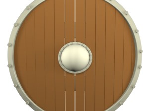 low poly shield Model 3D
