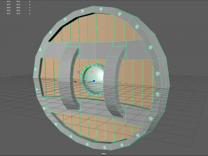 low poly shield Model 3D