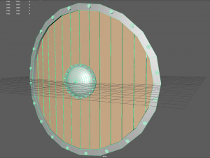 low poly shield Model 3D