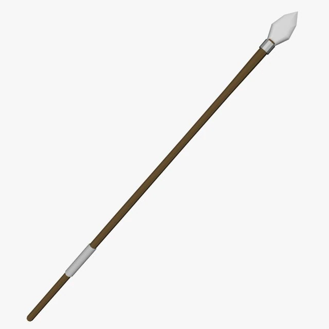 low poly spear 3D Model .c4d .max .obj .3ds .fbx .stl .blend 