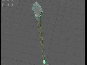 low poly spear 3D Модель