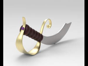 pirate sword 3D 模型