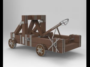 antique catapult 3D Model