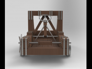 antique catapult 3D Model