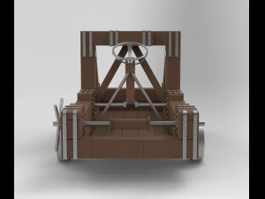 antique catapult 3D Model