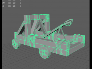 antique catapult 3D Model