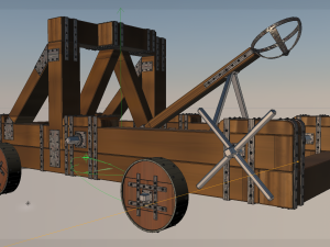 antique catapult 3D Model