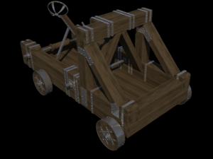 antique catapult 3D Model
