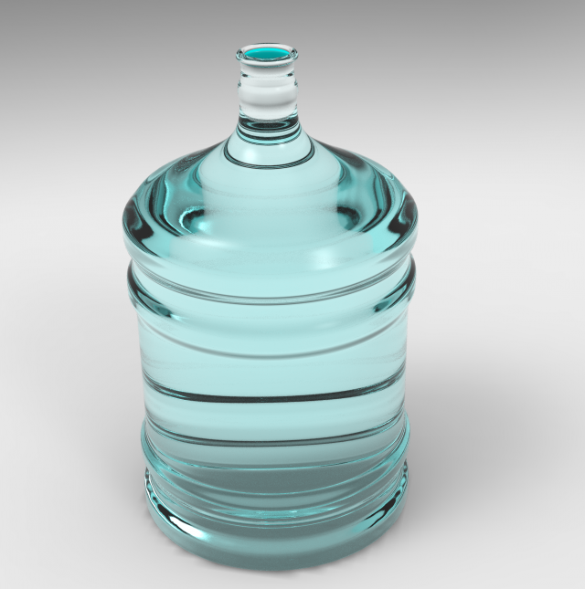 plastic carboy 3D Model .c4d .max .obj .3ds .fbx .stl .blend 