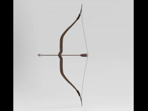 arco de flecha antigo Modelo 3D