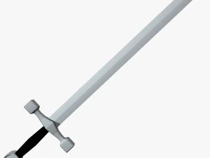 spada lowpoly Modello 3D