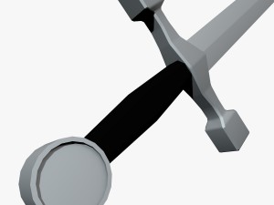 lowpoly sword Modello 3D