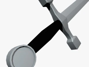 lowpoly sword 3D Model