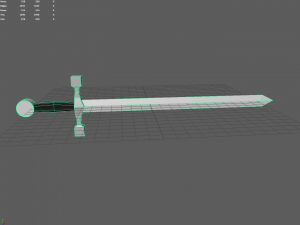 lowpoly sword Modello 3D