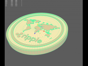 ripple coin 3D Model